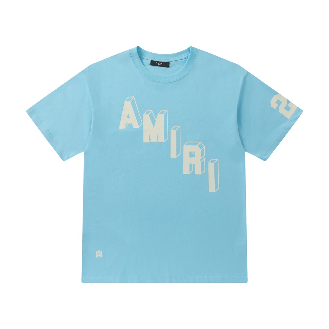 Amiri Flocked Hockey Skater Tee - DesignerGu