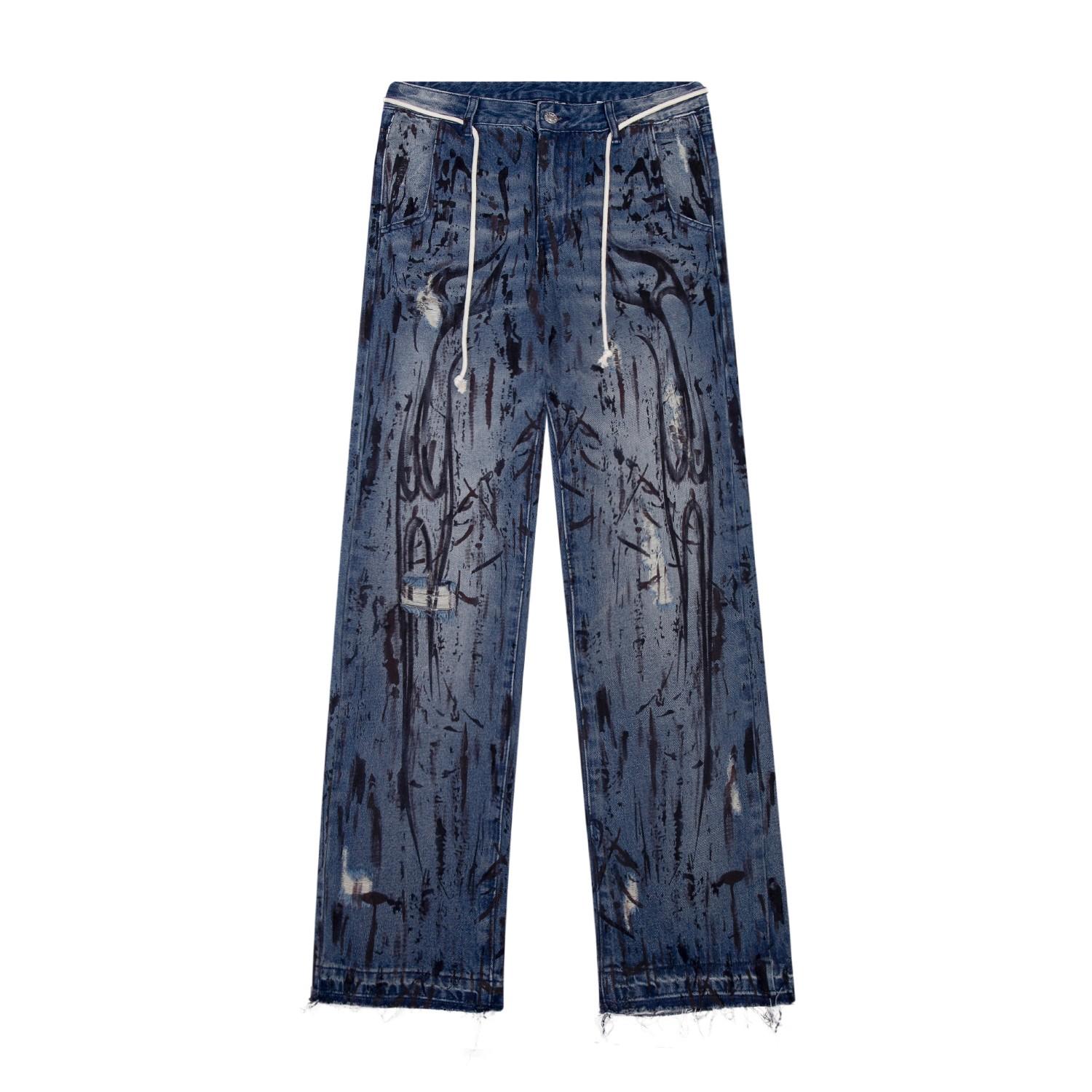 Hellstar Denim Jeans 'Blue' - DesignerGu