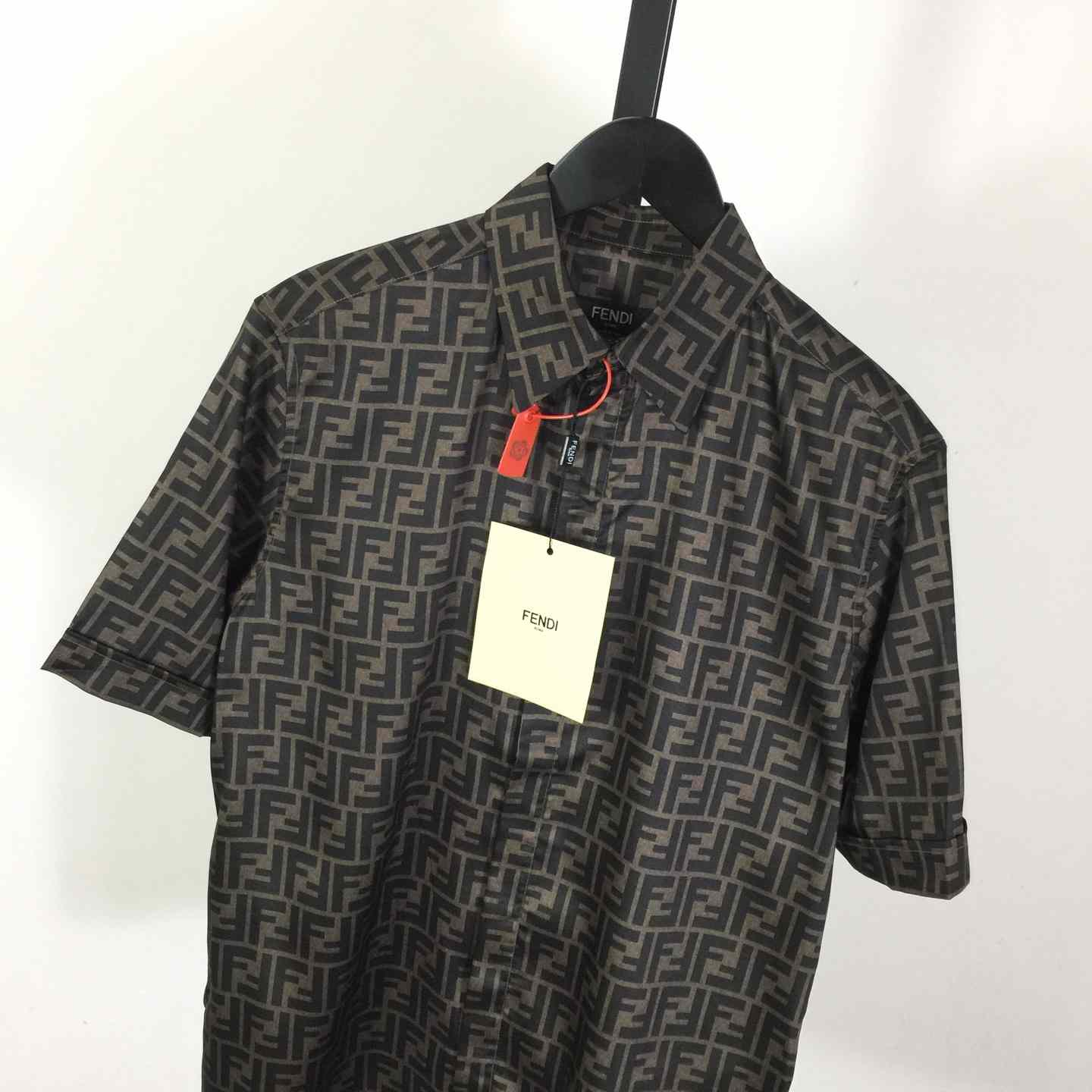 Fendi Brown Silk Shirt - DesignerGu