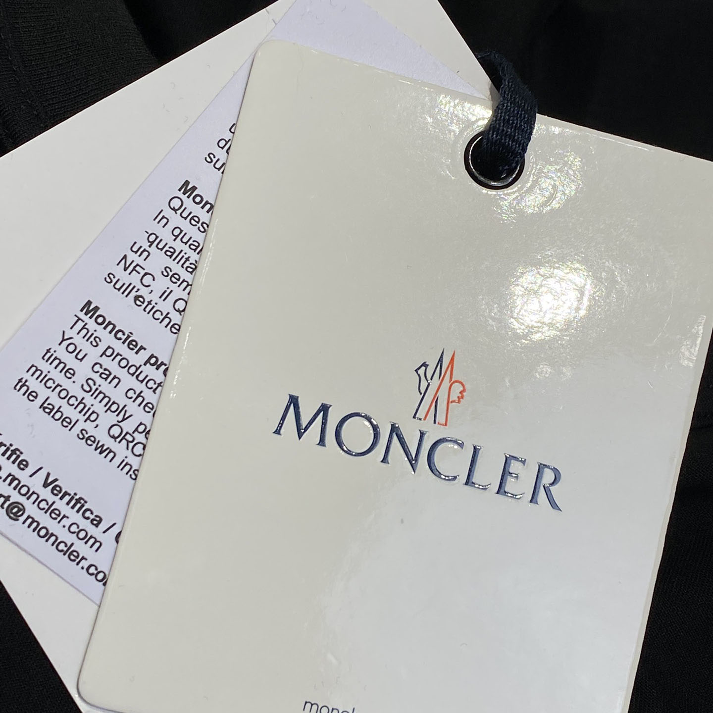 Moncler Blurred Logo Cotton T-shirt - DesignerGu