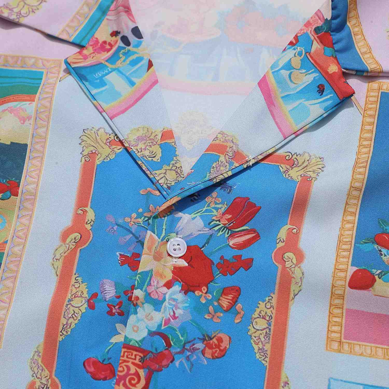 Versace Silk Shirt And Short - DesignerGu