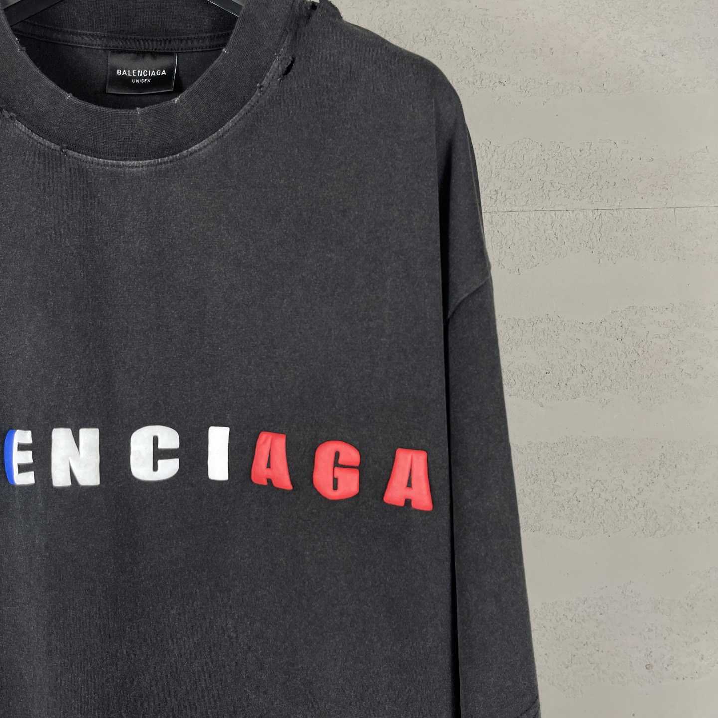 Balenciaga International Short Sleeve Cropped T-Shirt - DesignerGu