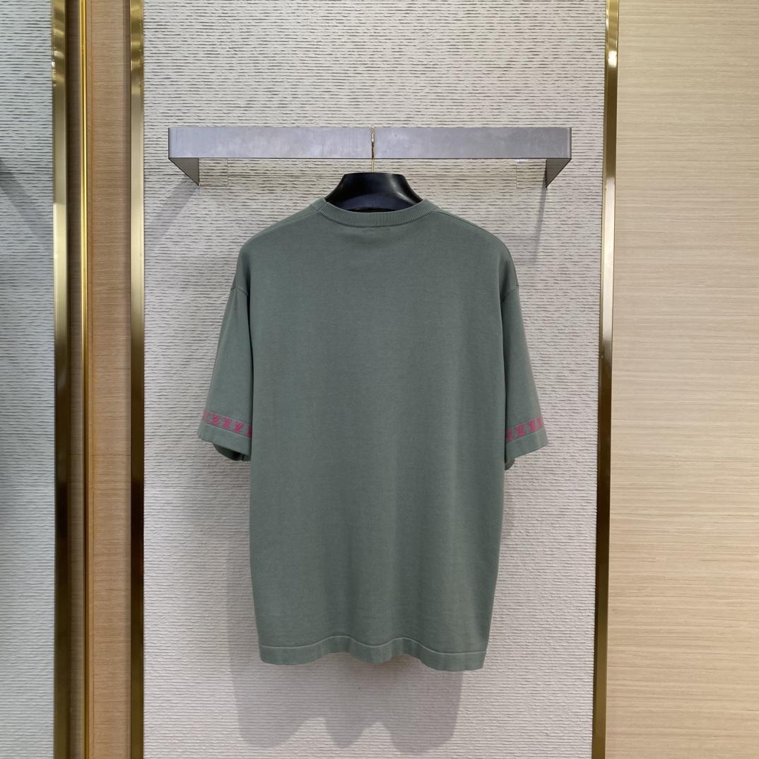 Louis Vuitton Short-Sleeved Signature Crewneck  1AHUUW - DesignerGu