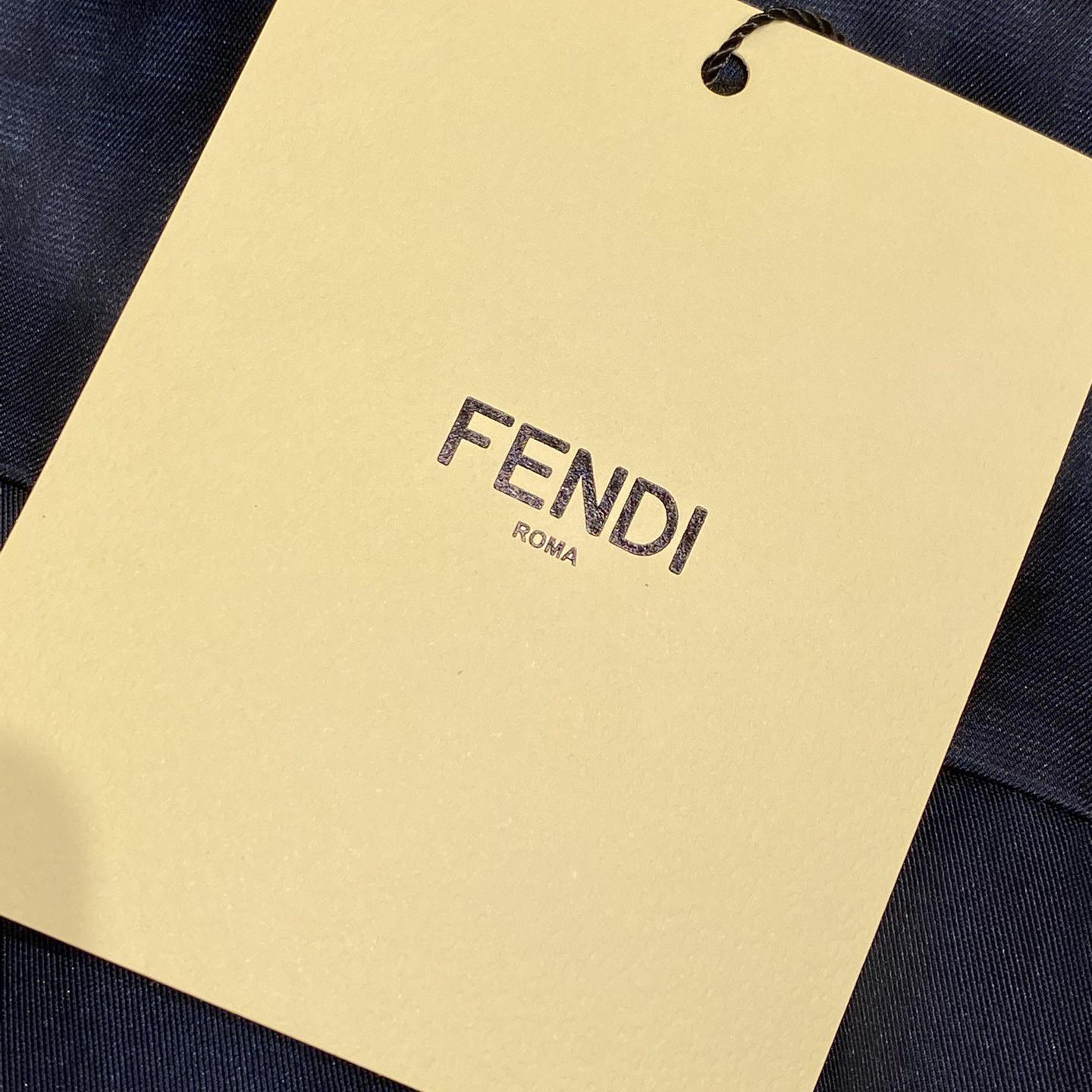 Fendi Allover Logo Printed Buttoned Shirt - DesignerGu