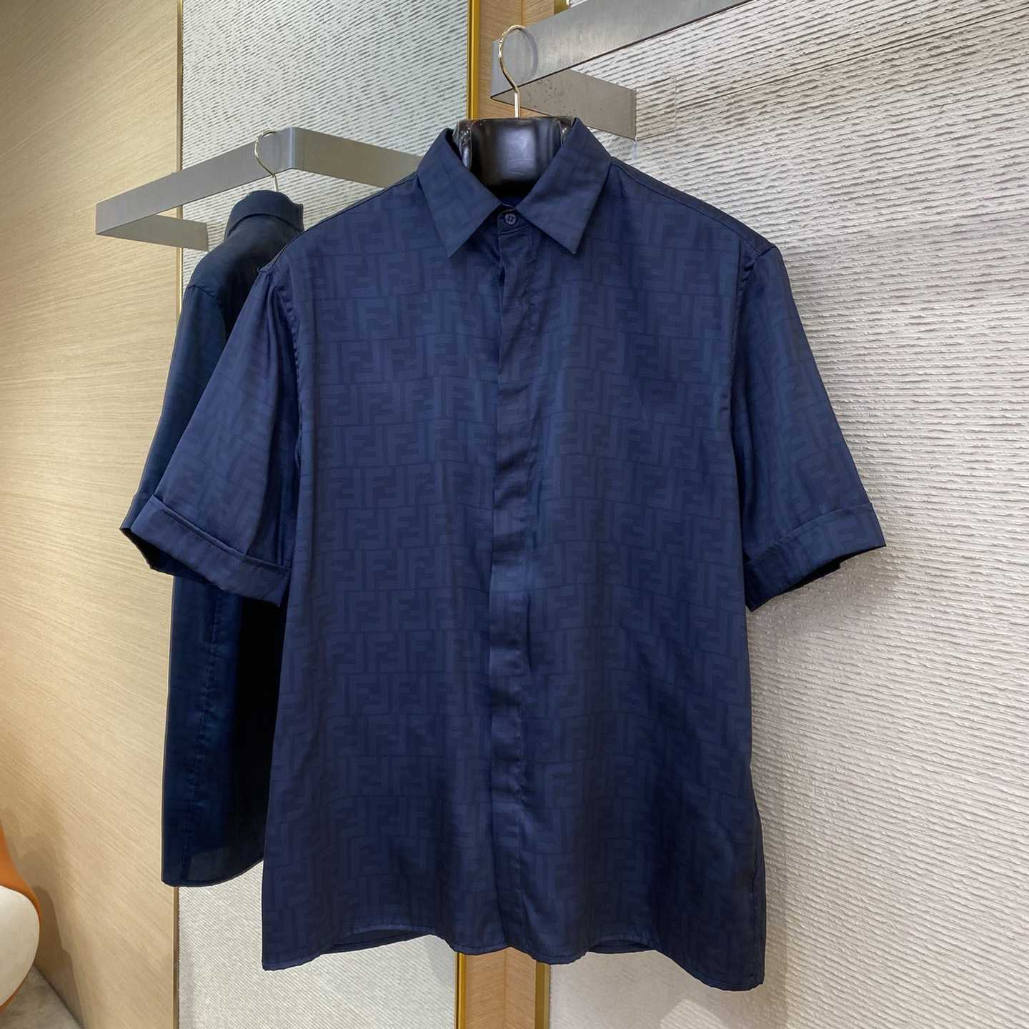 Fendi Allover Logo Printed Buttoned Shirt - DesignerGu