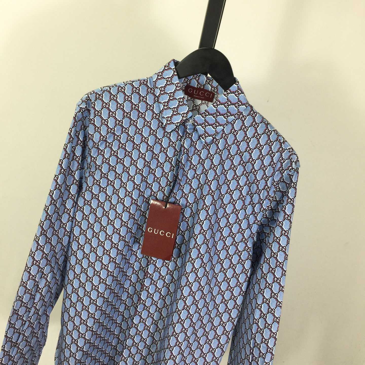 Gucci Printed Cotton Shirt  - DesignerGu
