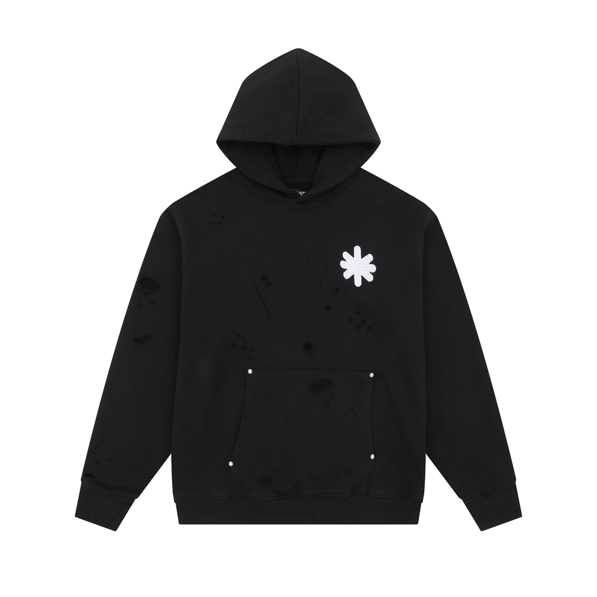 LostShdws OG Logo Hoodie Heather Black - DesignerGu