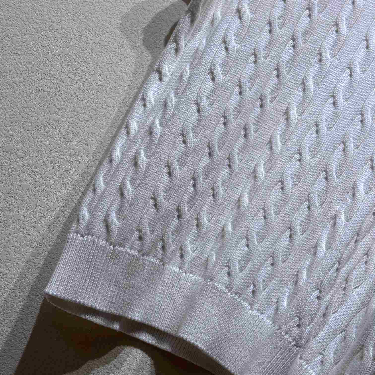 Ralph Lauren Cable-Knit Cotton Polo-Collar Sweater - DesignerGu