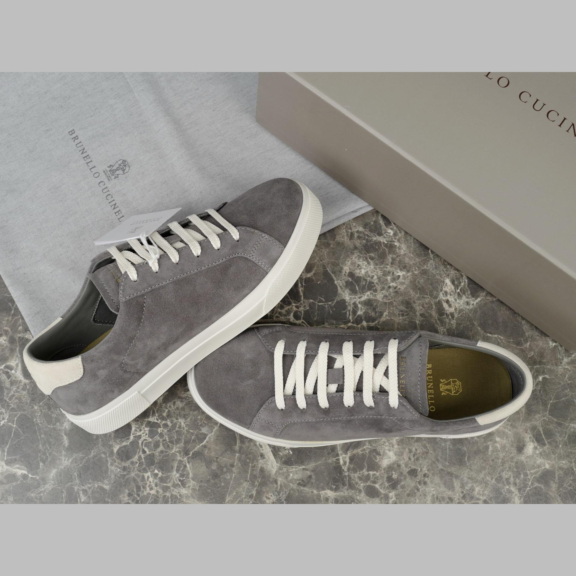 Brunello Cucinelli Suede Sneakers - DesignerGu