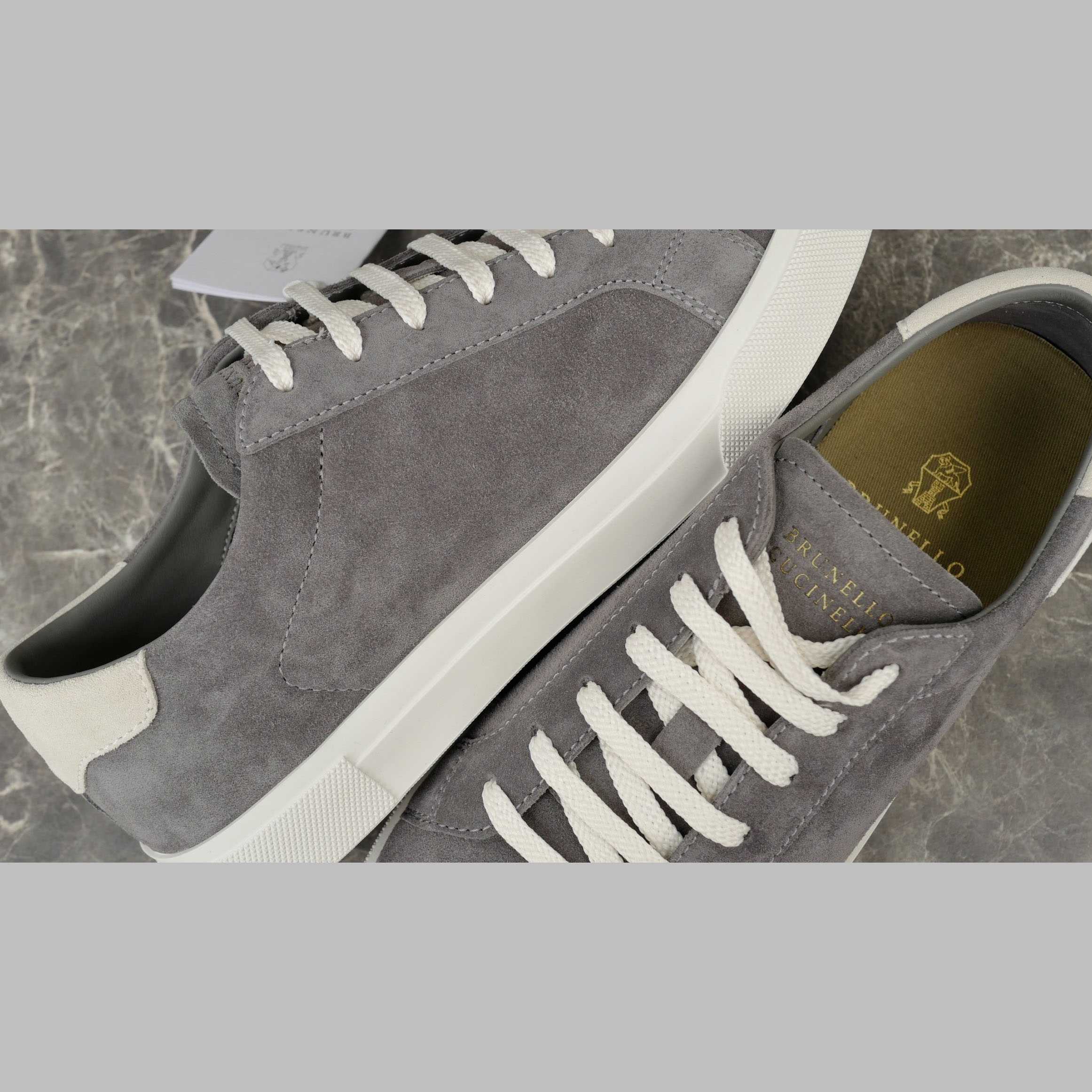 Brunello Cucinelli Suede Sneakers - DesignerGu