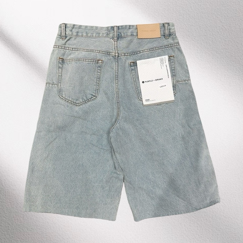 Purple-Brand Denim Shorts    6050 - DesignerGu