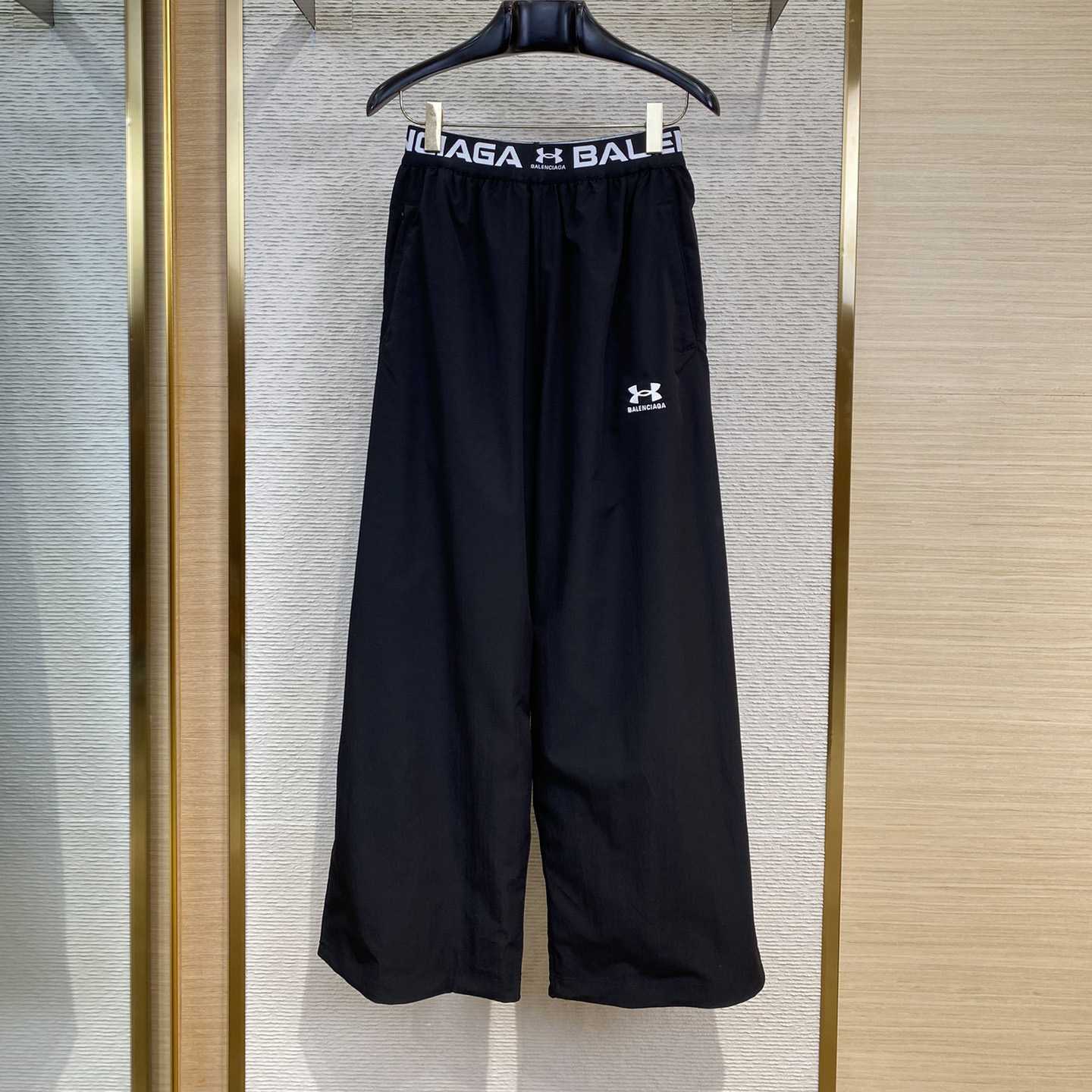 Balenciaga Men's Under Armour® Reversible Layered Tracksuit Pants In Black - DesignerGu