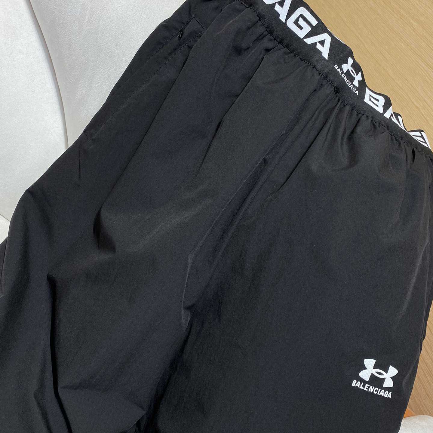 Balenciaga Men's Under Armour® Reversible Layered Tracksuit Pants In Black - DesignerGu