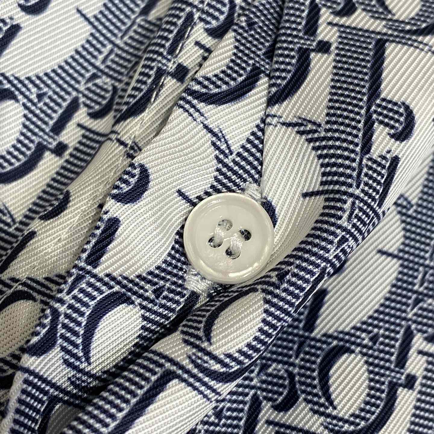 Dior Dior Oblique Long-Sleeved Shirt  - DesignerGu