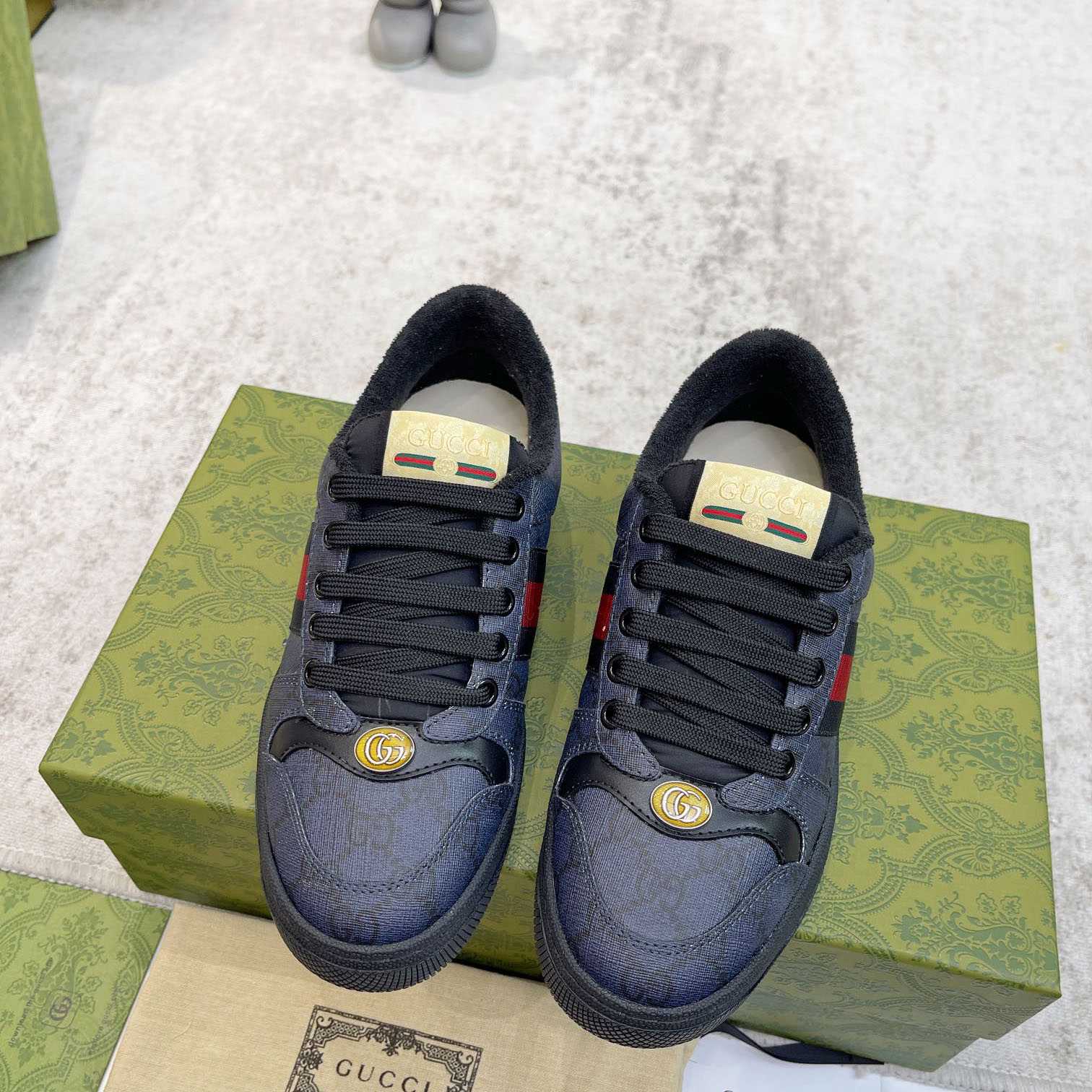 Gucci Men's Screener Sneaker  - DesignerGu