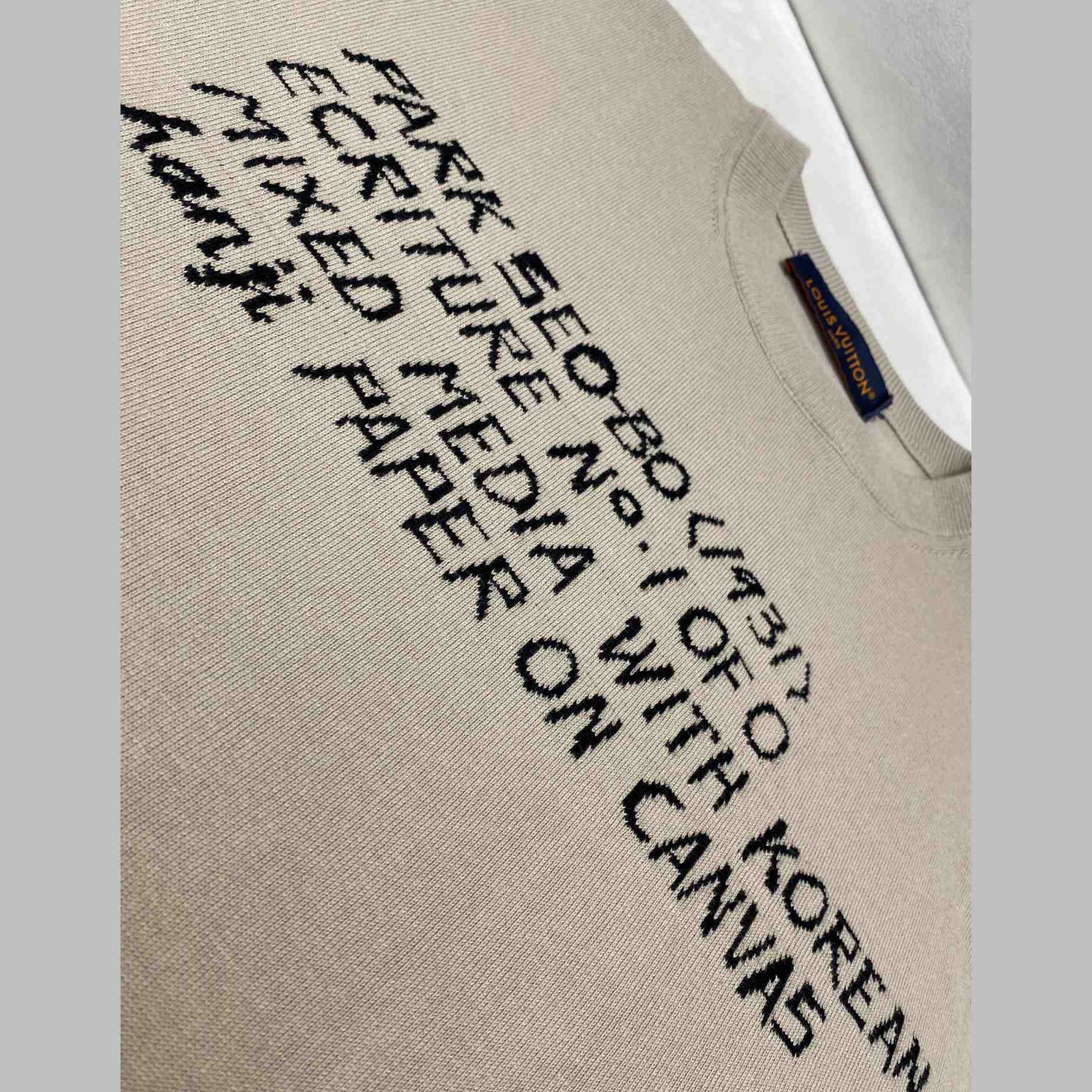 Louis Vuitton LV x Park Seo-Bo Short-Sleeved Cotton Crewneck  1AFXYL - DesignerGu