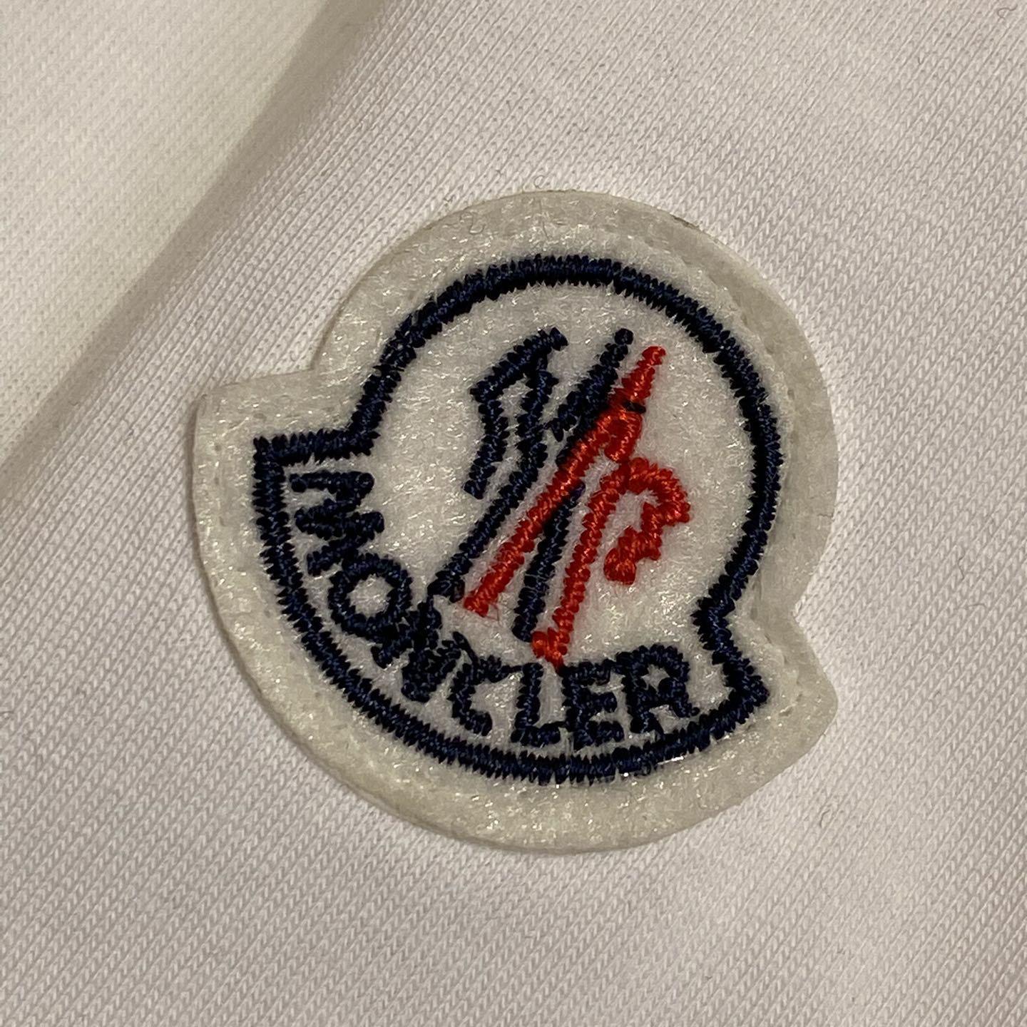 Moncler Embroidered Varsity Logo Cotton T-shirt - DesignerGu