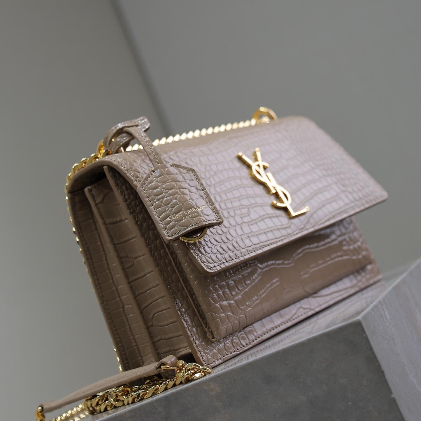 Saint Laurent Women Sunset Medium Leather Shoulder Bag （22x8x16 cm） - DesignerGu