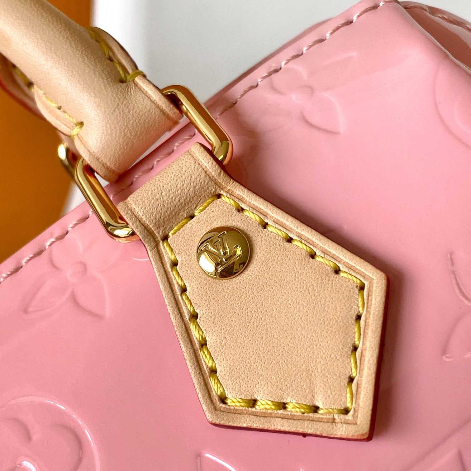 Louis Vuitton Nano Speedy Monogram Vernis Leather  16x10x7.5cm  M81879 - DesignerGu