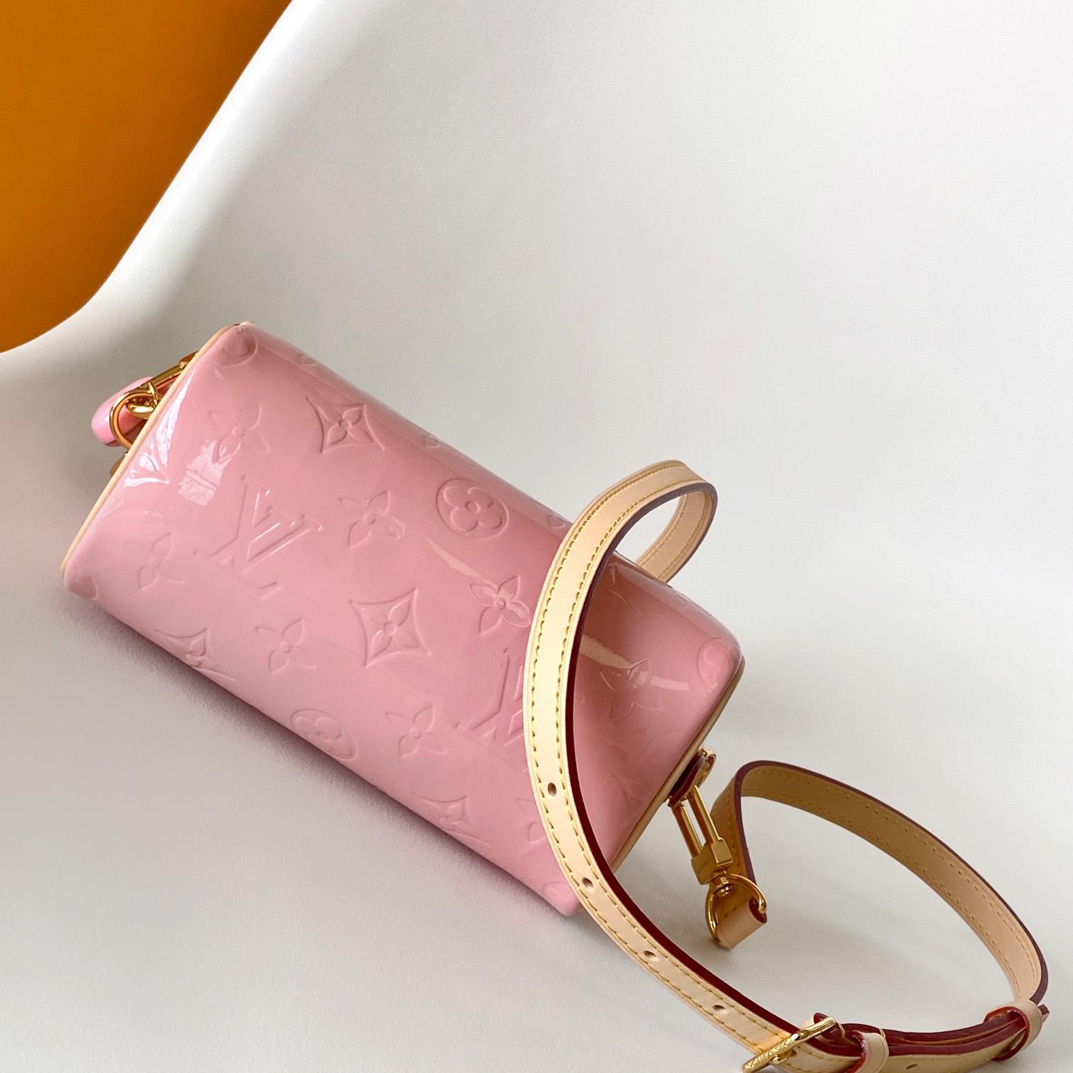 Louis Vuitton Nano Speedy Monogram Vernis Leather  16x10x7.5cm  M81879 - DesignerGu