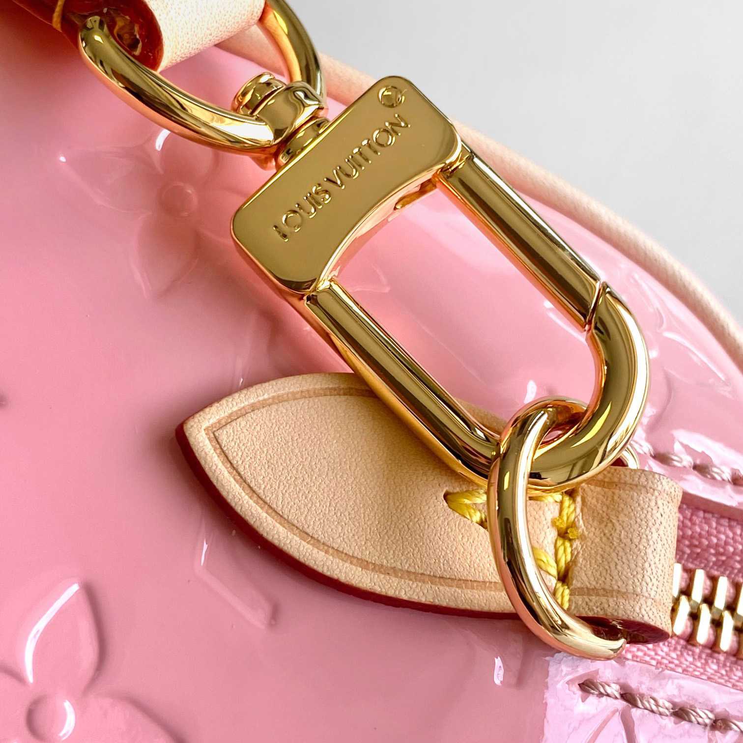 Louis Vuitton Nano Speedy Monogram Vernis Leather  16x10x7.5cm  M81879 - DesignerGu