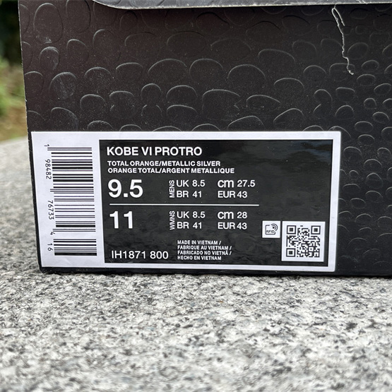 Nike Zoom Kobe 6 Protr''Total Orange''   IH1871-800 - DesignerGu