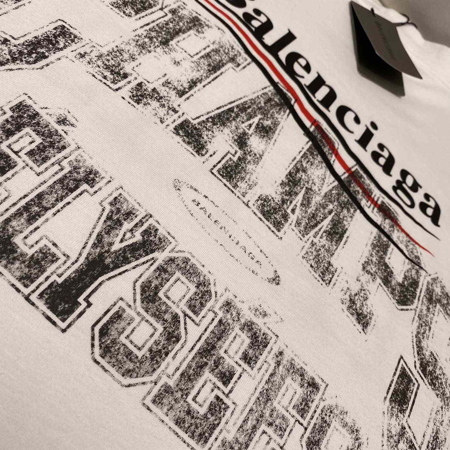 Balenciaga Overlayer Political Campaign T-Shirt Small Fit In White  - DesignerGu