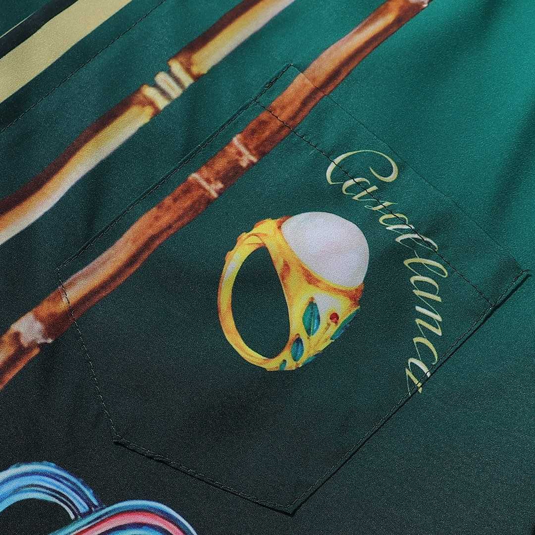 Casablanca La Boite A Bijoux Silk Shirt     - DesignerGu