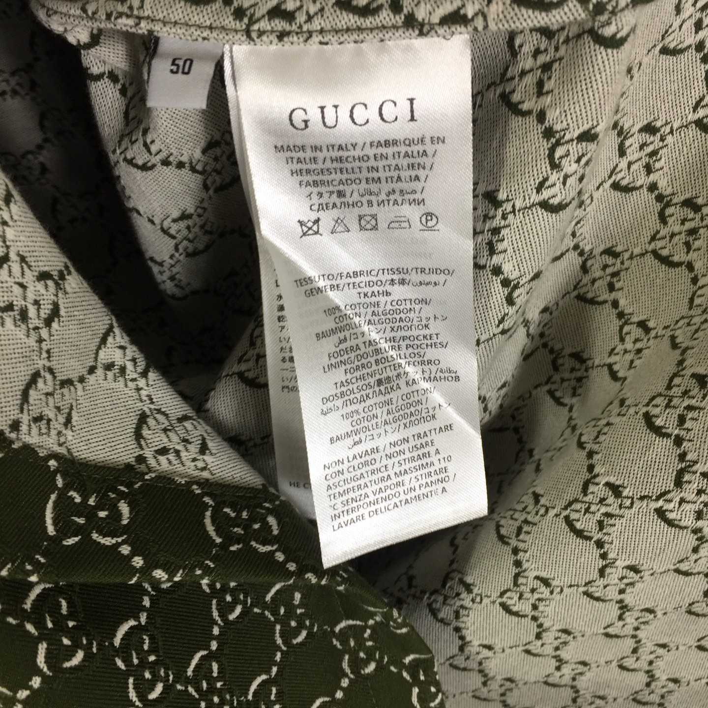 Gucci GG Linen Blend Canvas Shirt - DesignerGu