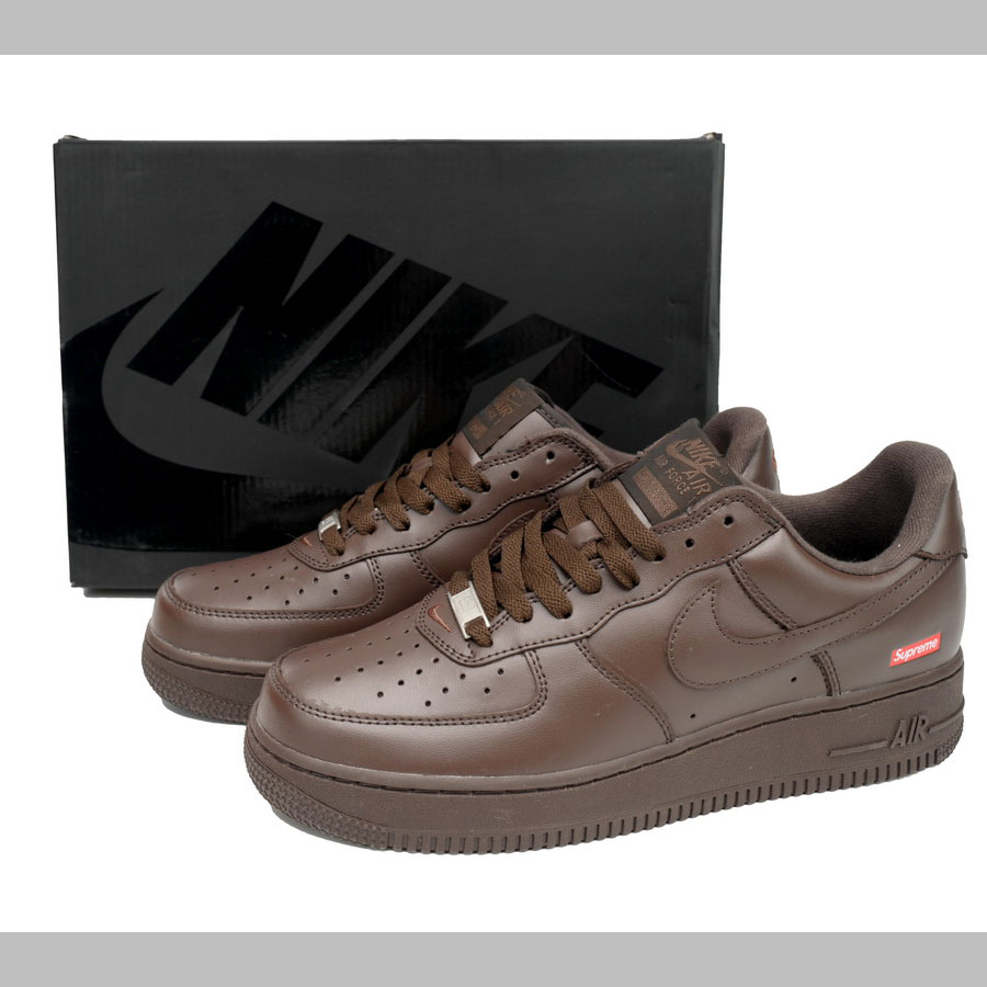Supreme x Air Force 1 Low 'Box Logo - Baroque Brown' - DesignerGu