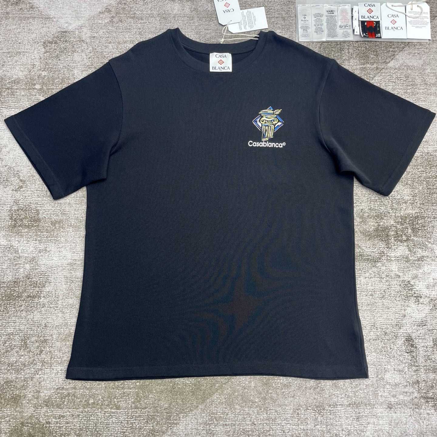 Casablanca Diamond Column Printed T-Shirt   C953 - DesignerGu