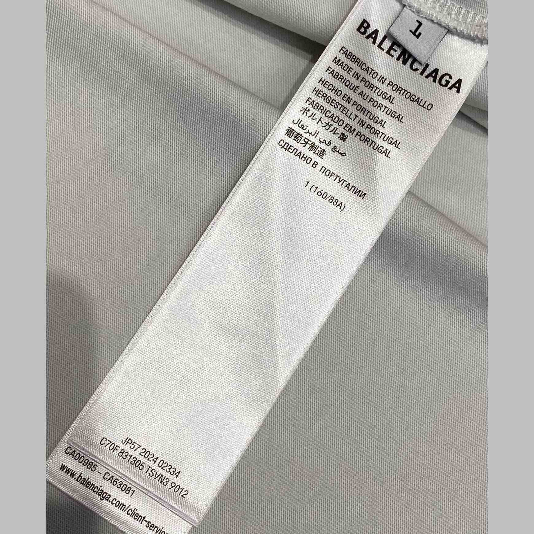 Balenciaga Basketball Sneaker T-Shirt Oversized In Dirty White - DesignerGu