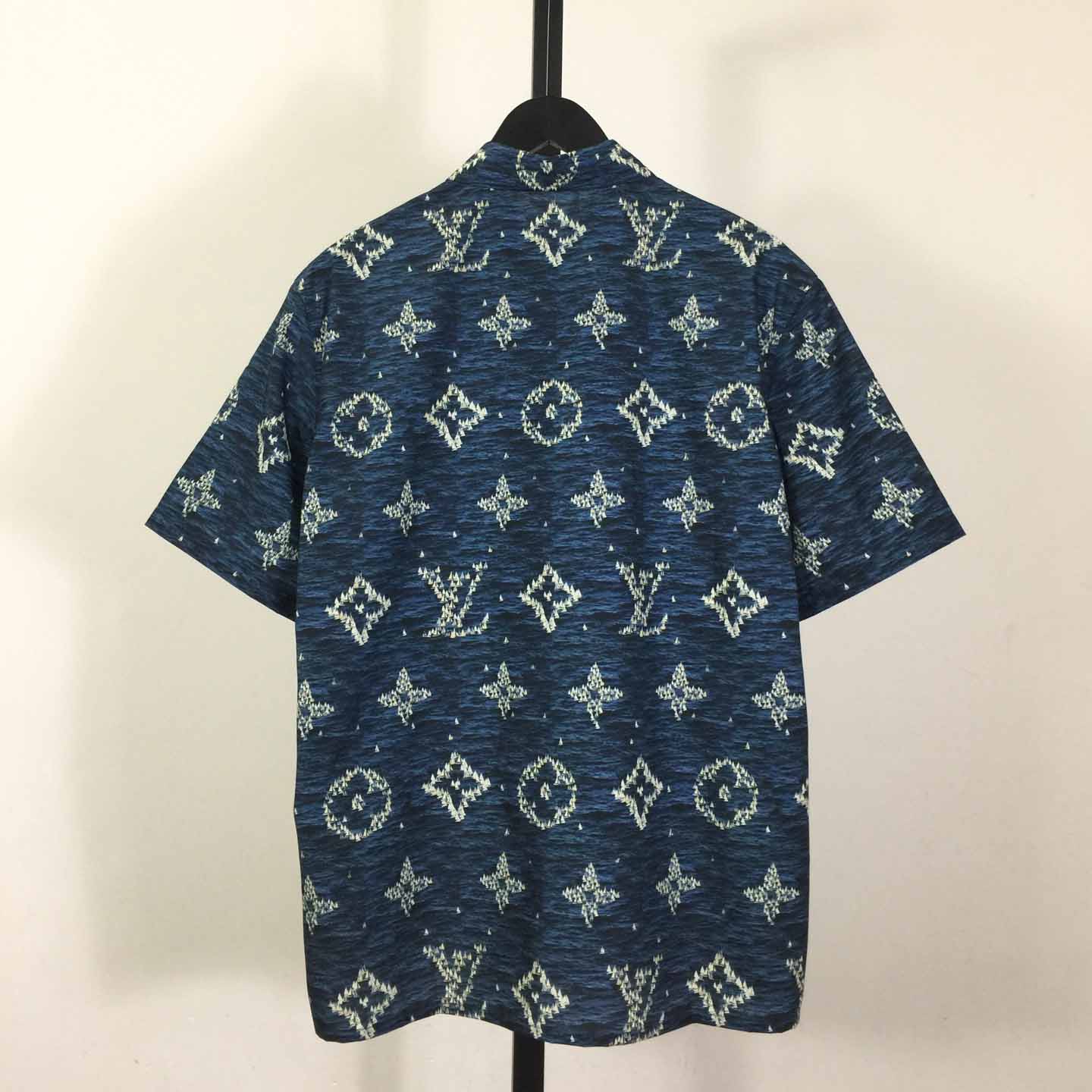 Louis Vuitton Printed Monogram Short-Sleeved Shirt   1AHVU4 - DesignerGu
