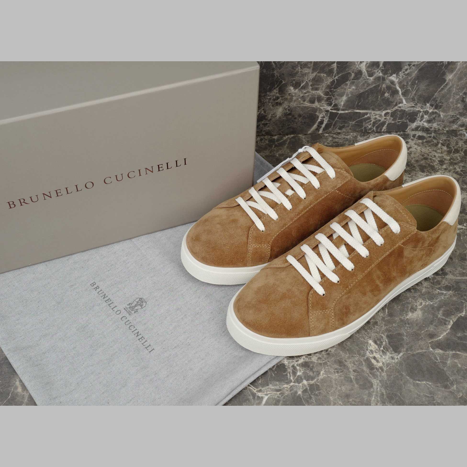 Brunello Cucinelli Suede Sneakers - DesignerGu