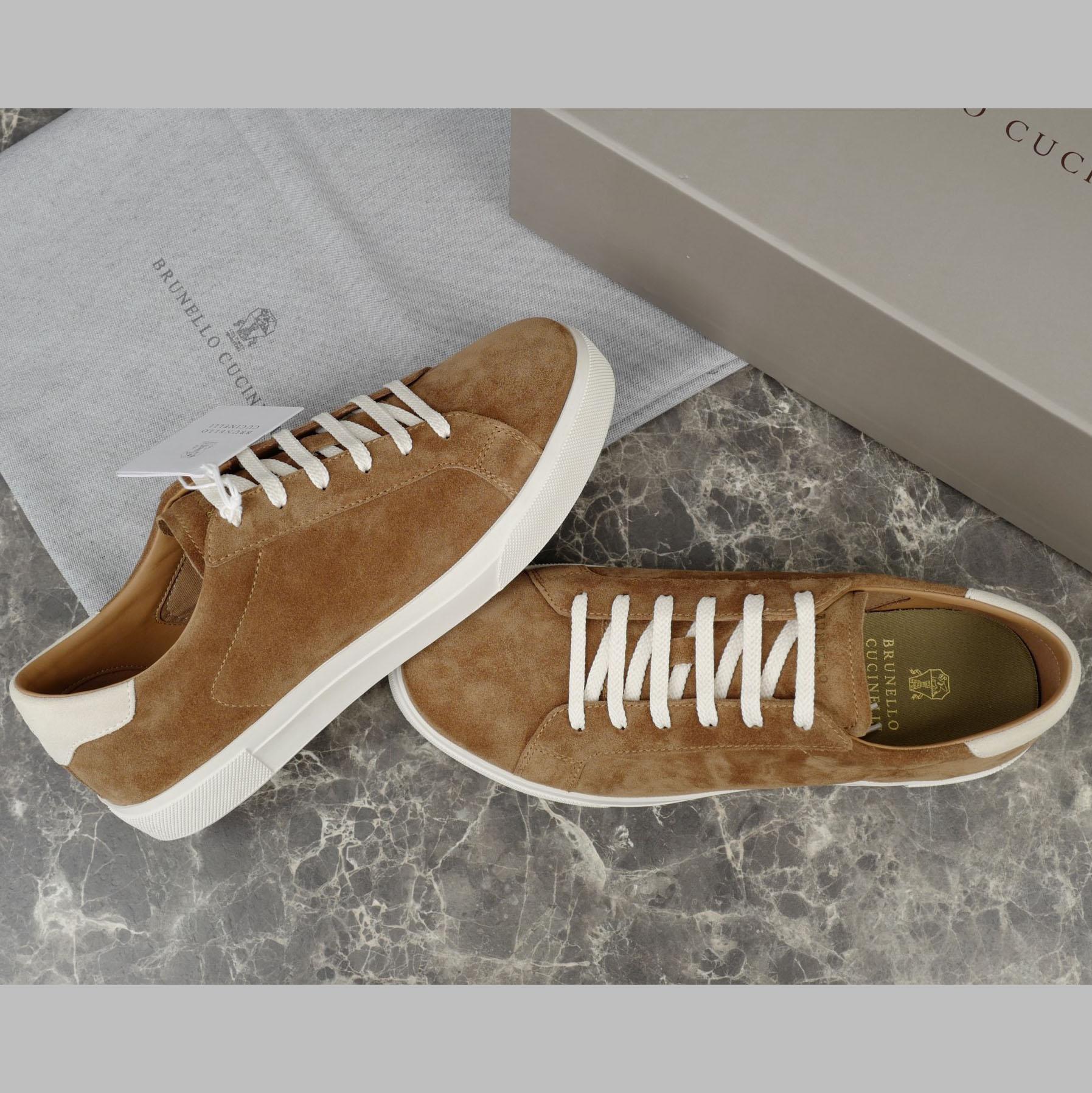 Brunello Cucinelli Suede Sneakers - DesignerGu