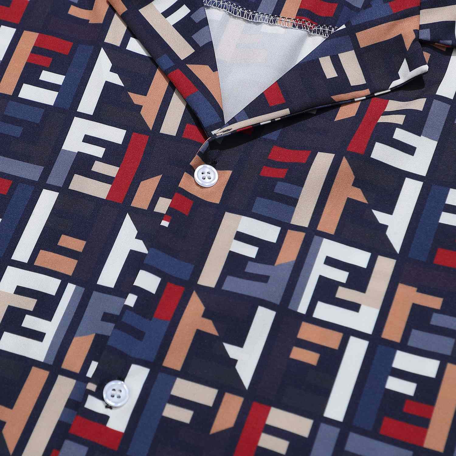 Fendi Silk Shirt And Short - DesignerGu