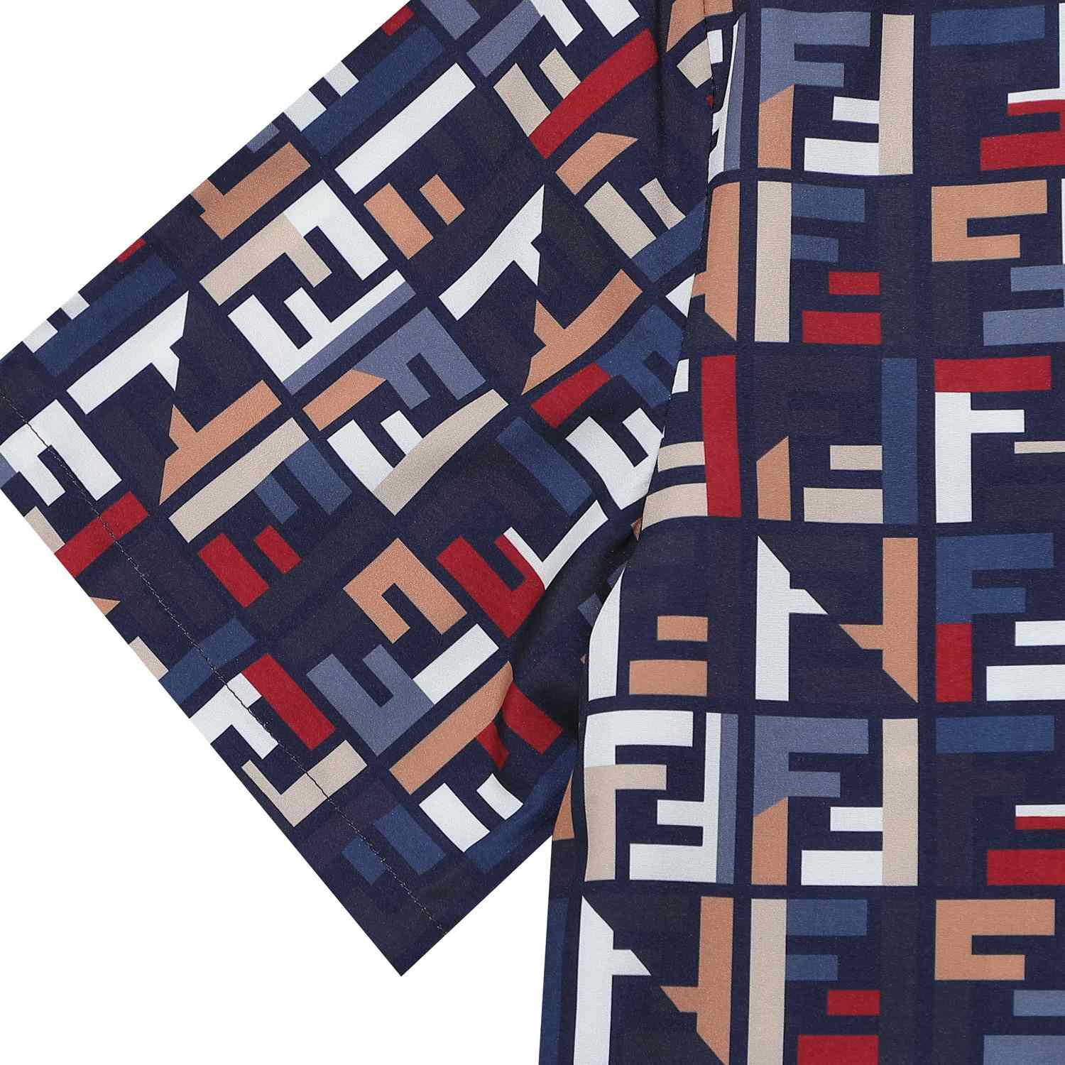 Fendi Silk Shirt And Short - DesignerGu