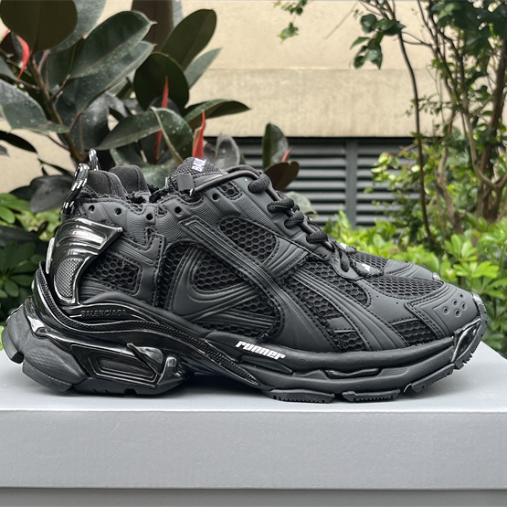 Balenciaga Runner Sneaker In Matte Black - DesignerGu
