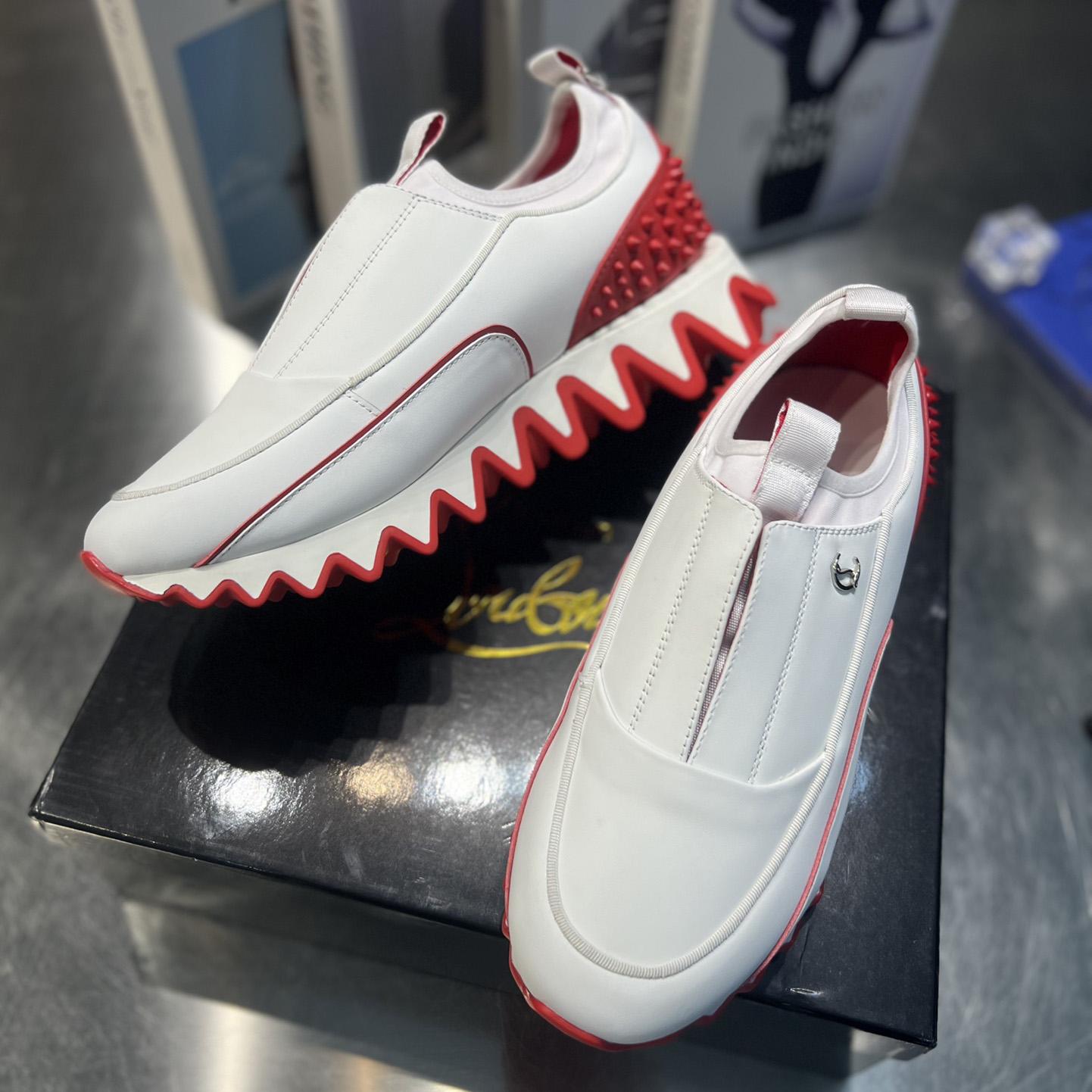 Christian Louboutin Sharkyloub SP Spikes Sneakers  - DesignerGu