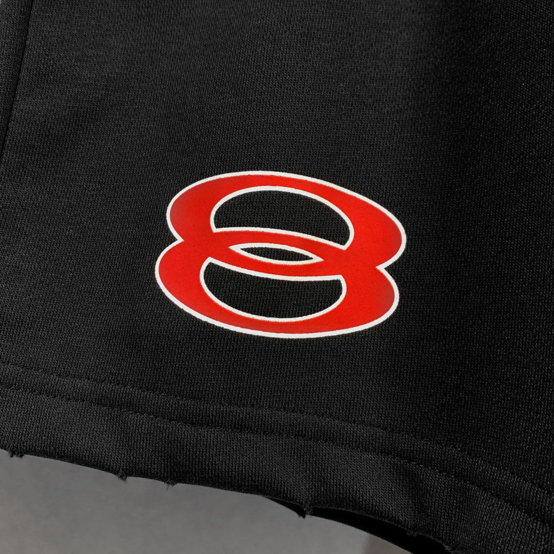 Balenciaga Cotton Logo Shorts - DesignerGu