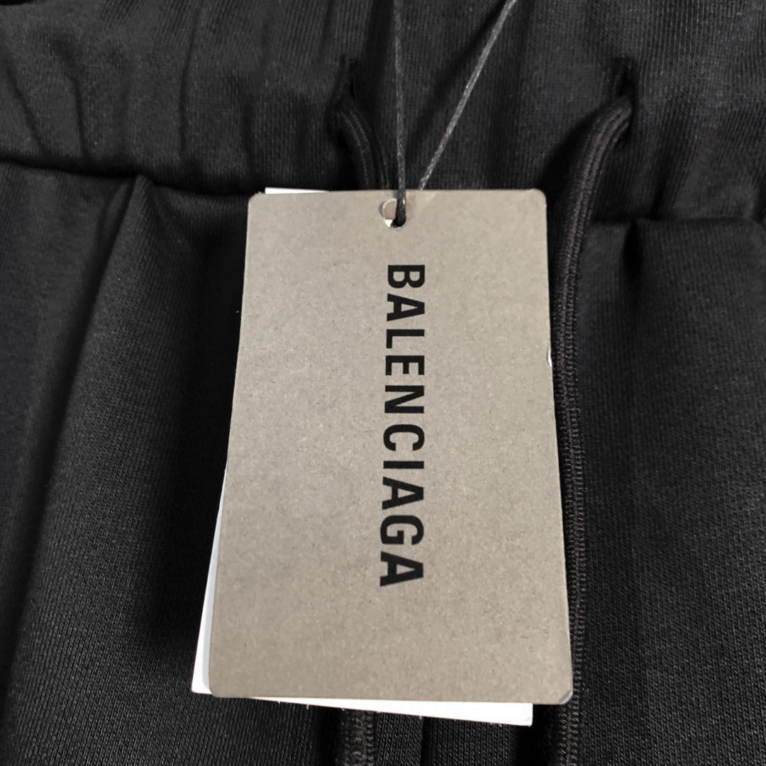Balenciaga Cotton Logo Shorts - DesignerGu