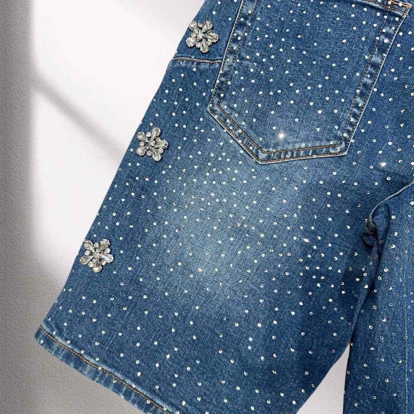 Purple-Brand Denim Shorts    6005 - DesignerGu