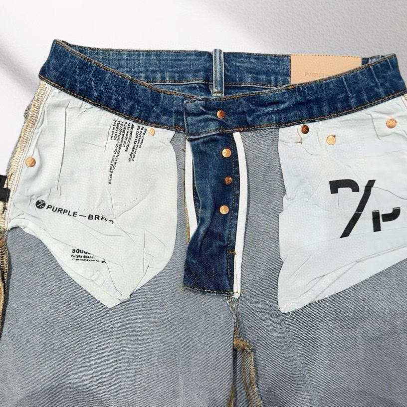 Purple-Brand Denim Shorts    6005 - DesignerGu