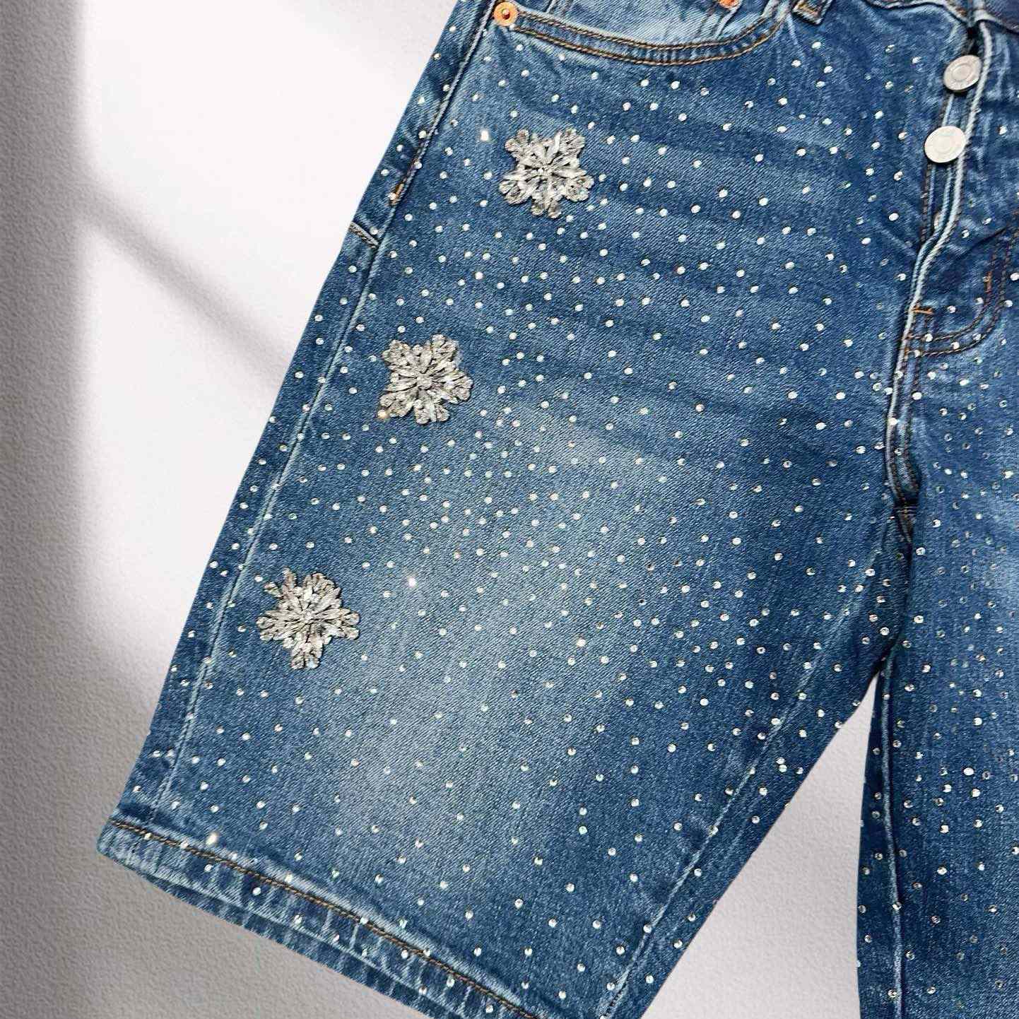 Purple-Brand Denim Shorts    6005 - DesignerGu