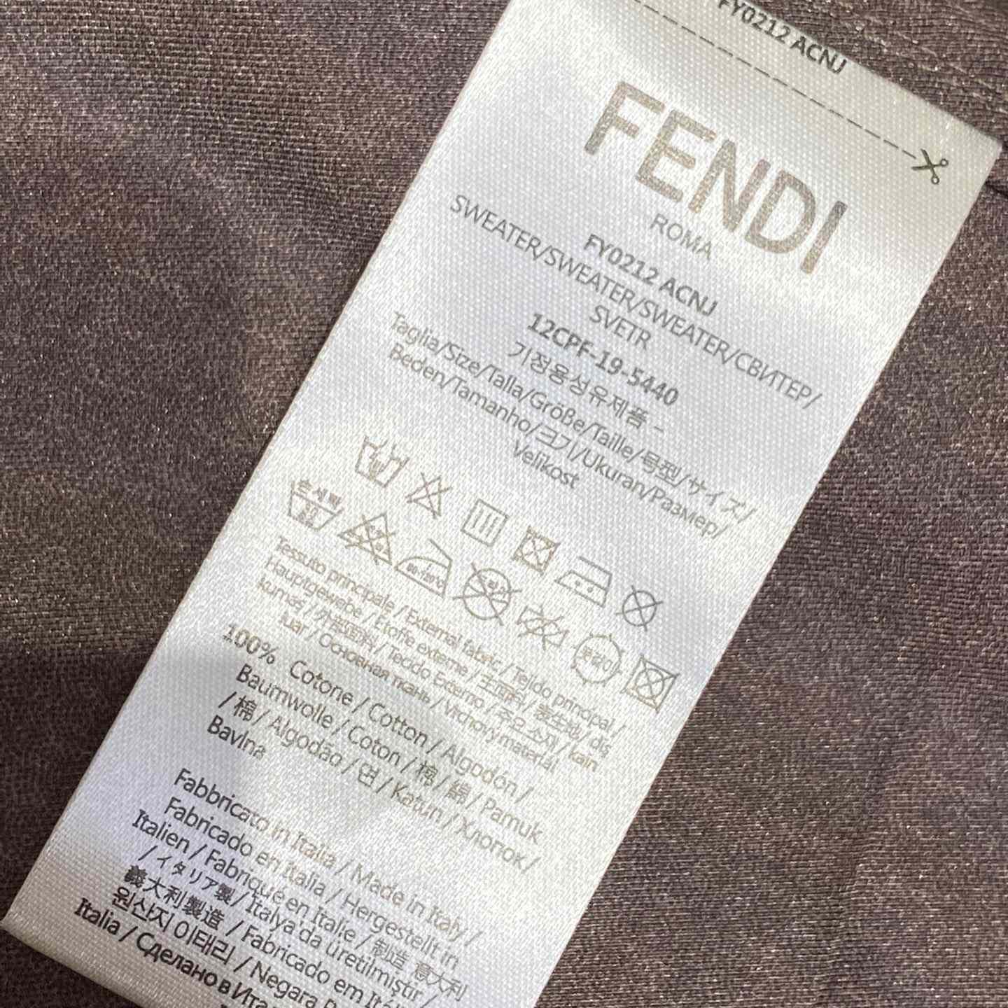 Fendi Brown Silk Shirt - DesignerGu