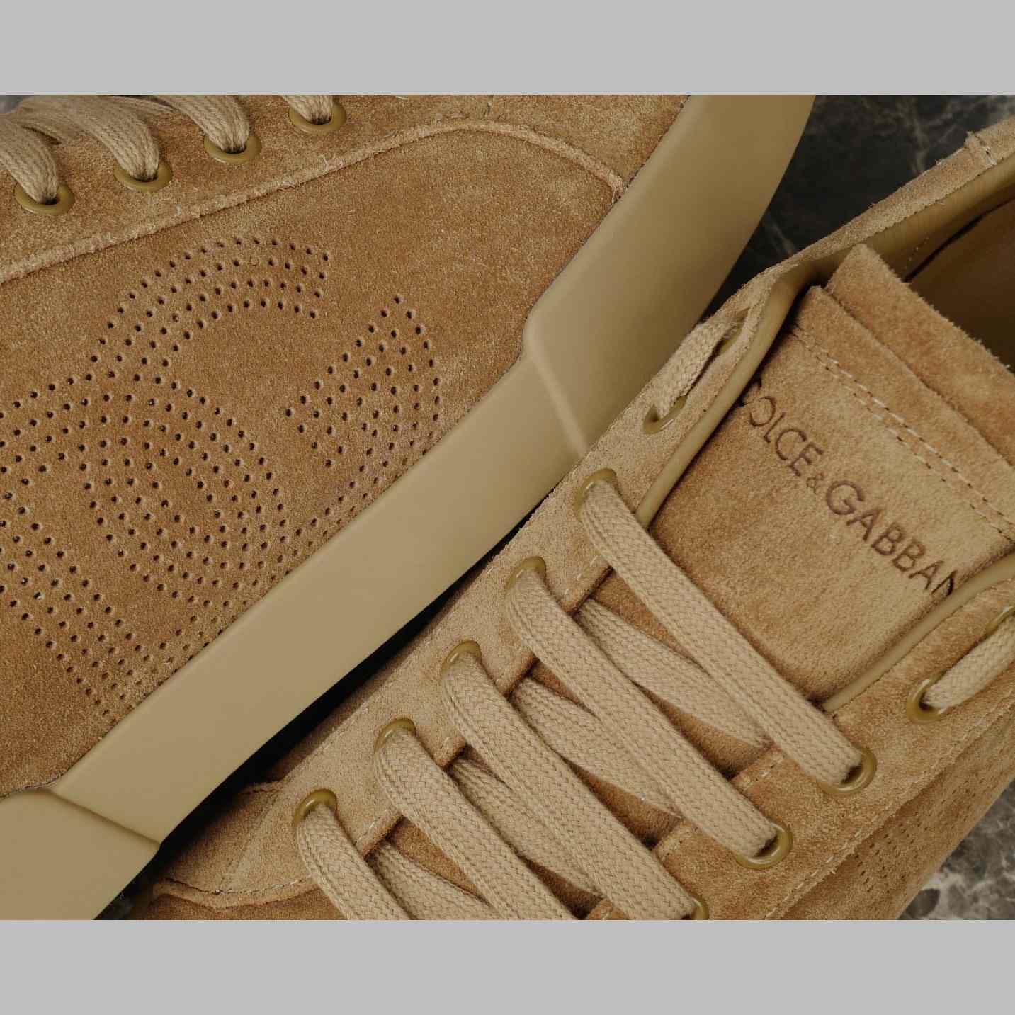 Dolce & Gabbana Calfskin Strobel Portofino Light Sneakers - DesignerGu