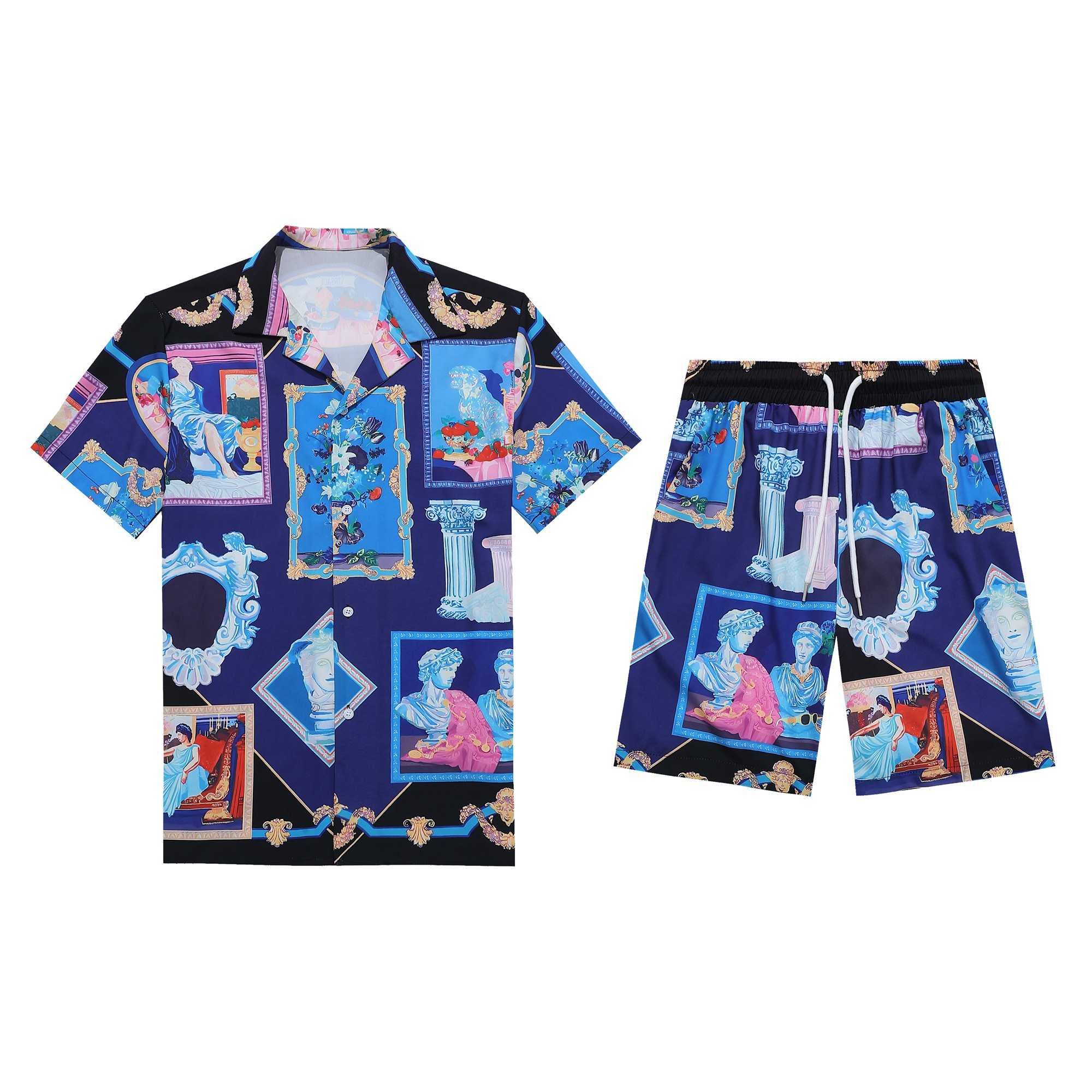 Versace Silk Shirt And Short - DesignerGu