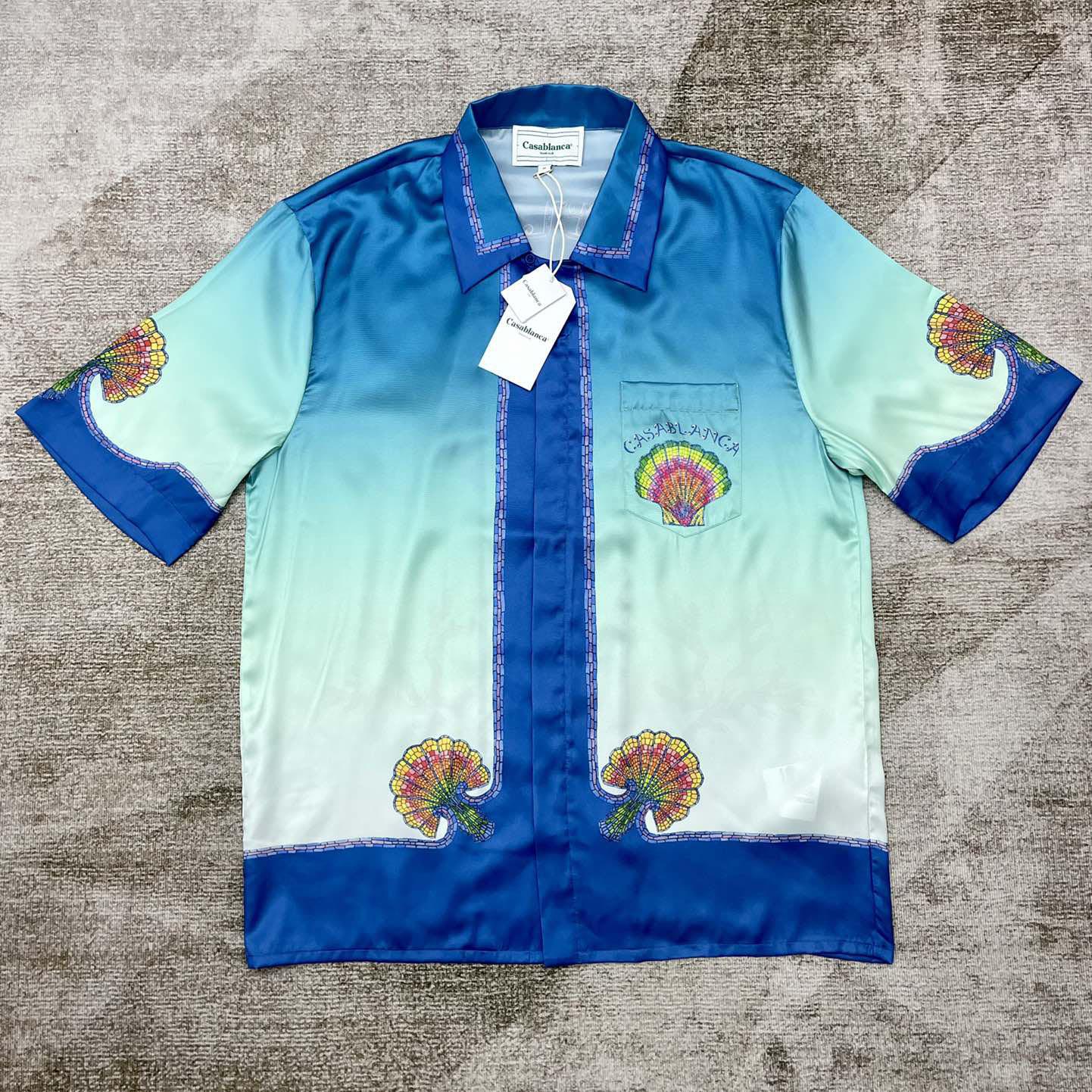 Casablanca Coquillage Coloré Silk Shirt    CA3457 - DesignerGu