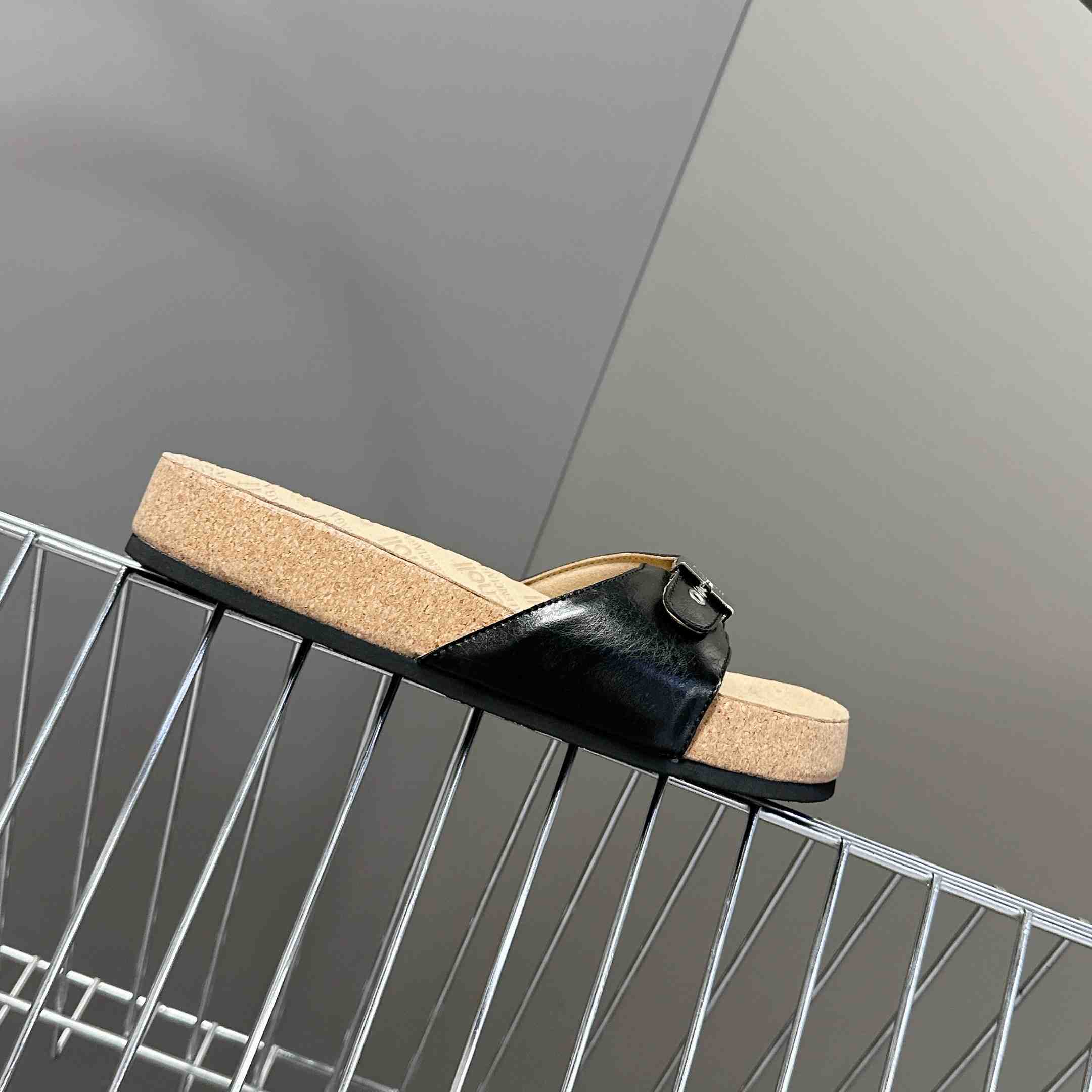 Balenciaga Scholl Flat Sandal In Black - DesignerGu