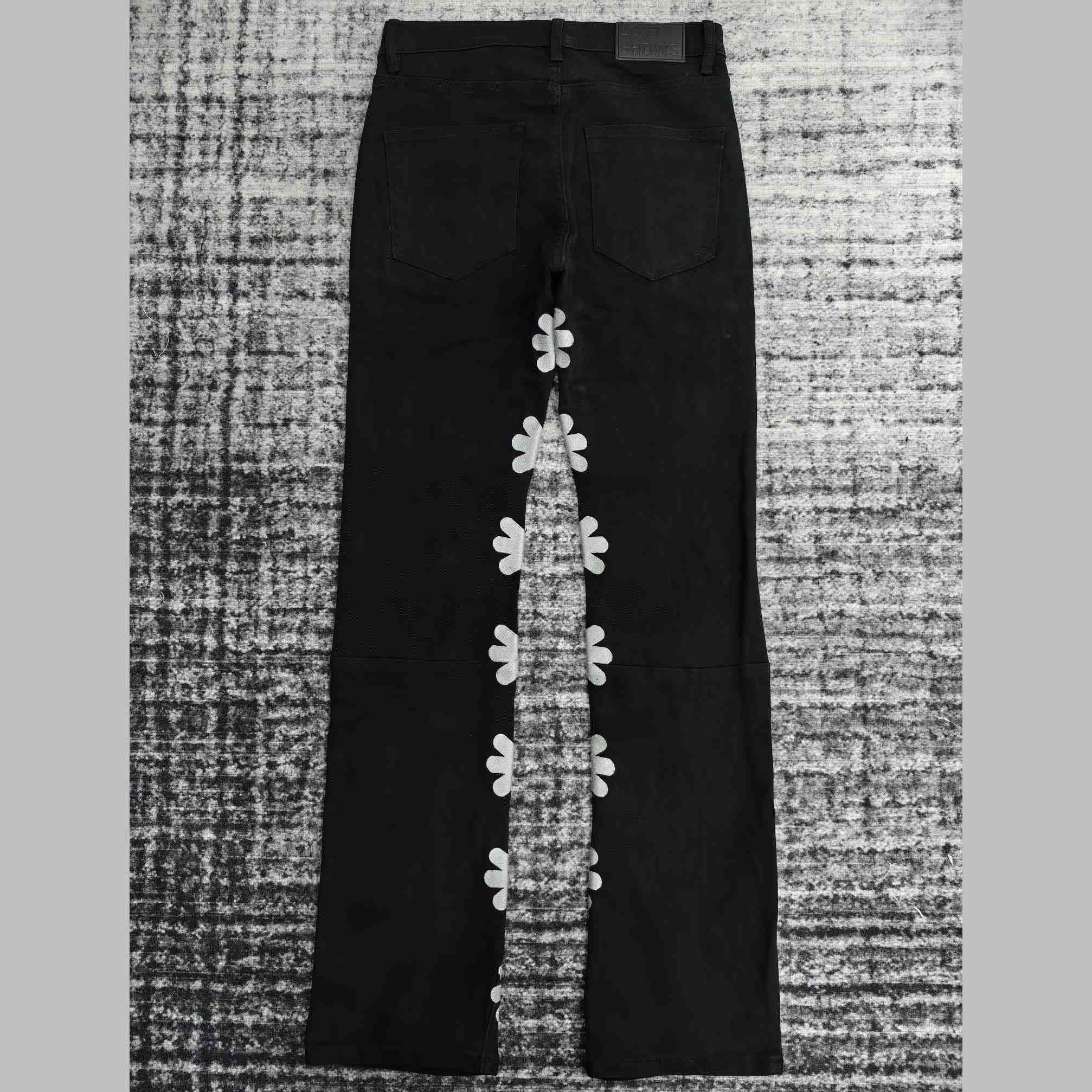 Lost Shadows Grey Waxed Denim   708 - DesignerGu